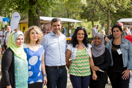 Raed Saleh, SPD mit den Spandauer Frauen für Familien