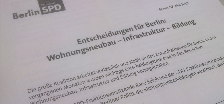 Entscheidungen für Berlin: Wohnungsneubau – Infrastruktur – Bildung Entscheidungen für Berlin: Wohnungsneubau – Infrastruktur – Bildung