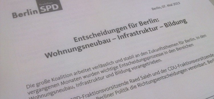 Entscheidungen für Berlin: Wohnungsneubau – Infrastruktur – Bildung