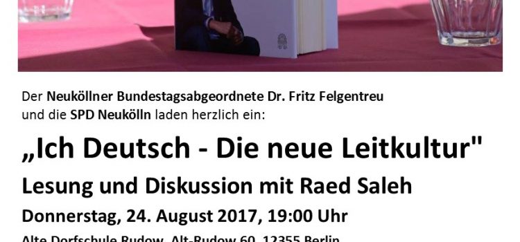 Lesung und Diskussion „Ich Deutsch – Die neue Leitkultur“ in Neukölln