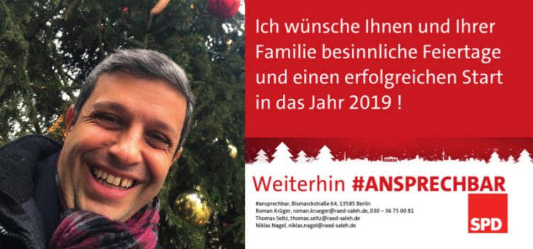 Raed Saleh wünscht frohe Weihnachten !