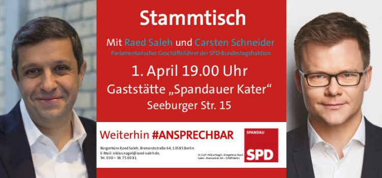 Carsten Schneider zu Gast an Raed Salehs Kiezstammtisch Carsten Schneider zu Gast an Raed Salehs Kiezstammtisch
