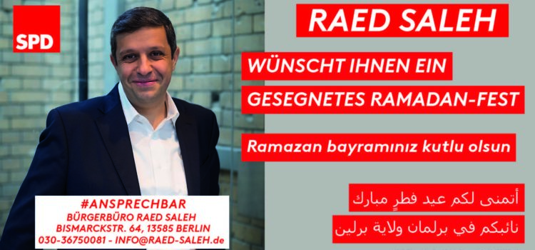 Glückwünsche zum Ramadan-Fest