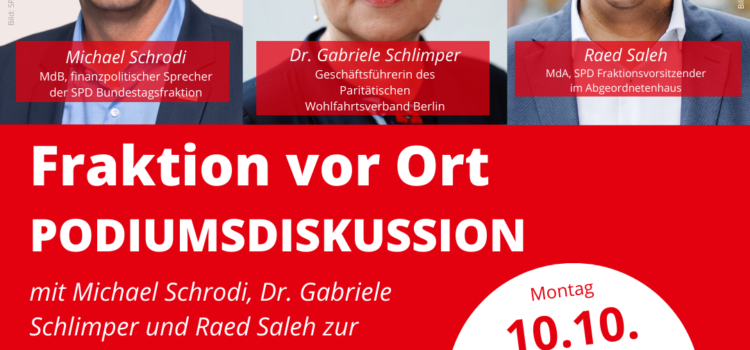 „Wege aus der Krise“ Diskussionsrunde mit Dr. Gabriele Schlimper und Michael Schrodi