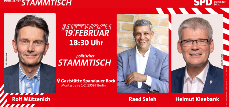 Stammtisch mit Rolf Mützenich Stammtisch mit Rolf Mützenich
